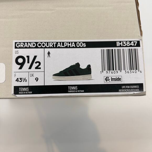 New Adidas Grand Court Alpha 00s Shoes Men's Size 9.5 Green Sneakers IH3847 - Picture 8 of 8